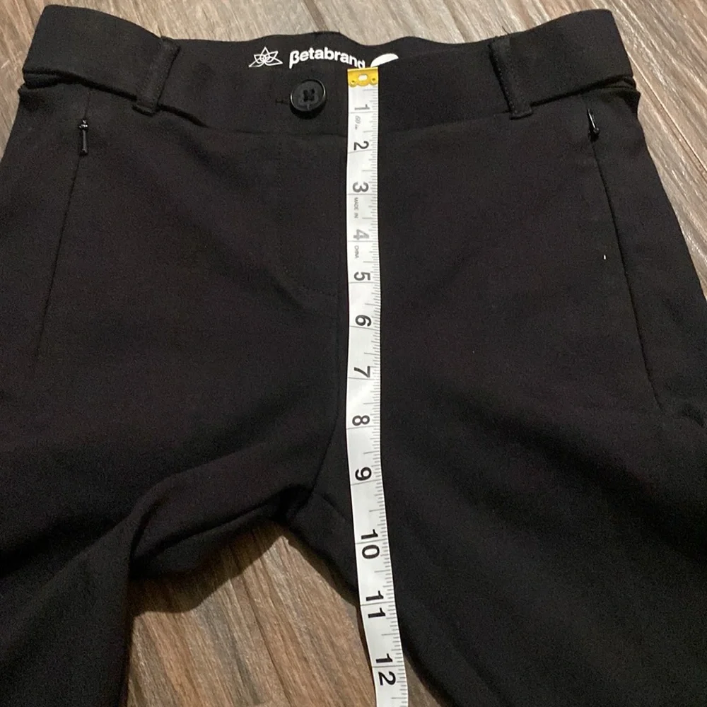 Betabrand black pull on pants